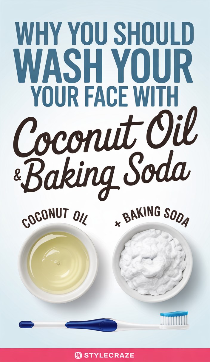 Natural Face Wash with Coconut Oil and Baking Soda Recipe
