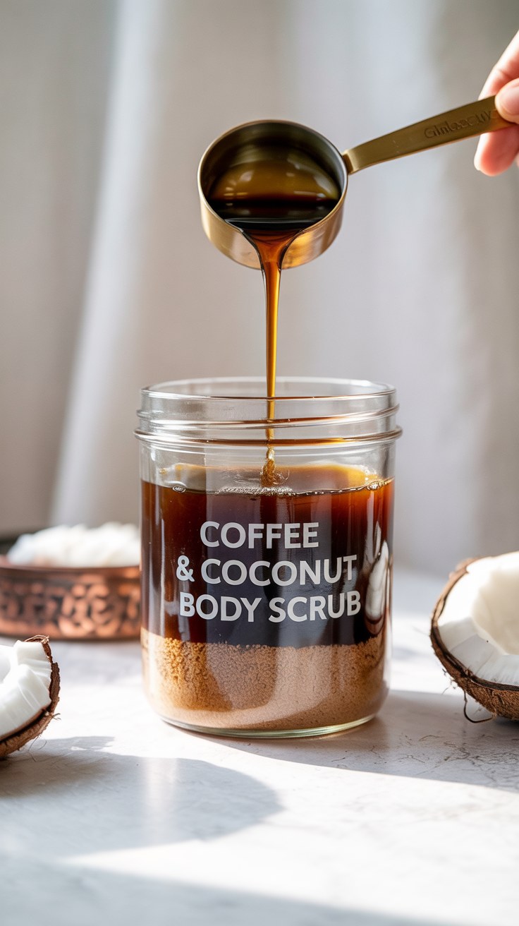 DIY Coffee Coconut Body Scrub Recipe for Smooth Glowing Skin