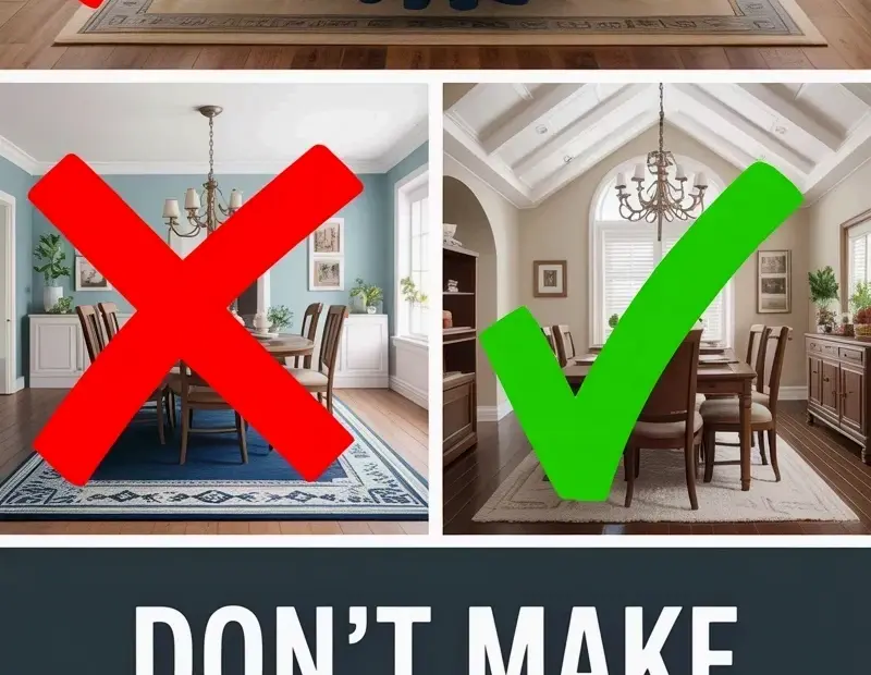 Dining Room Rug Mistakes to Avoid + the Right Size Infographic